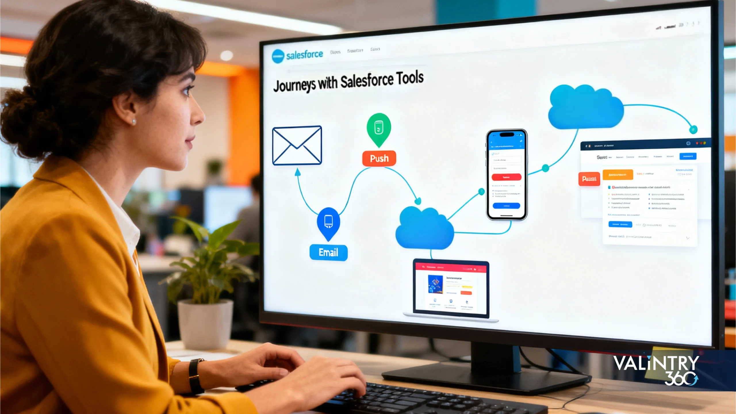 Designing Email–Mobile–Web Journeys with Salesforce Tools