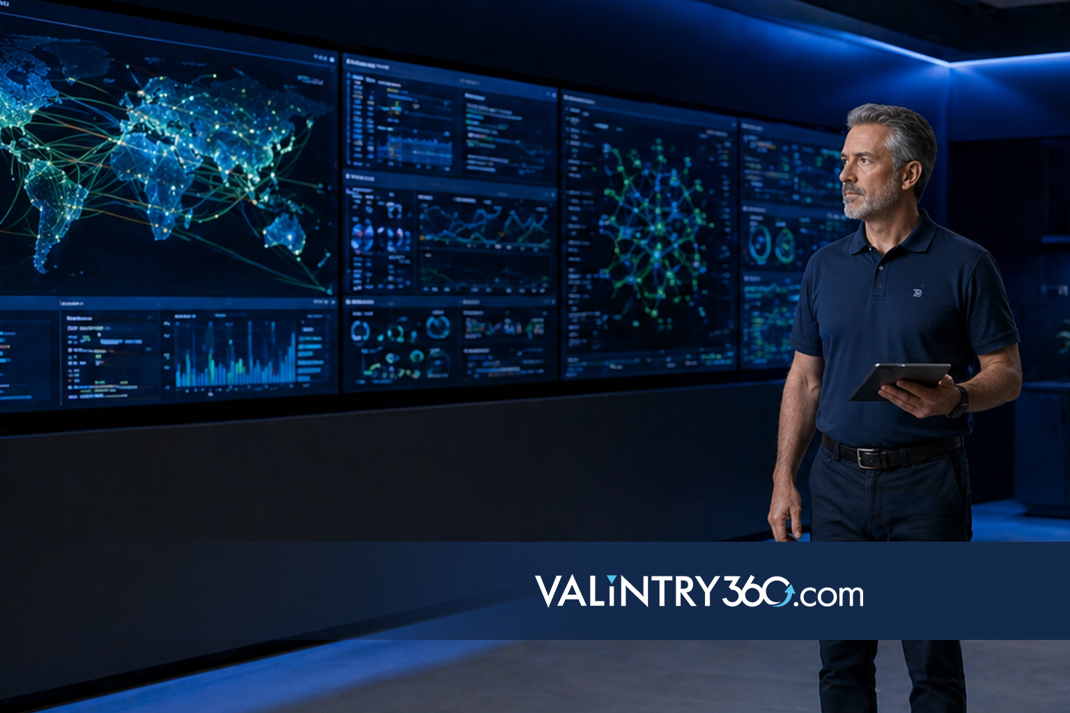 IT security leader monitoring headless agent governance and control systems built by VALINTRY360
