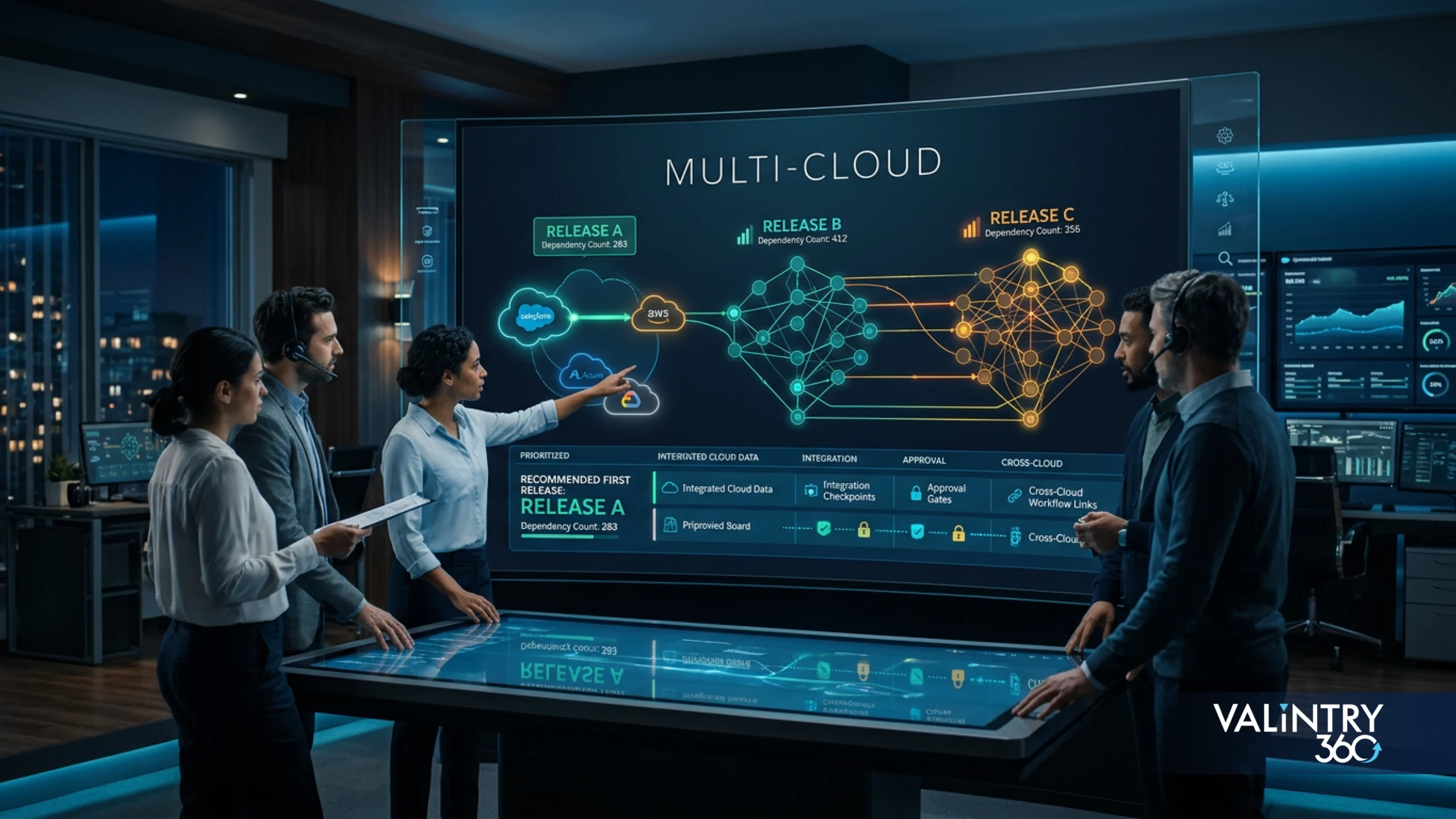 Choose the First Multi-Cloud Release by Dependency Count