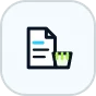 Custom SVG Icon 3_ Quotation document connected to storefront