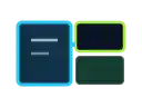 Miniature Technical Graphic_ Reusable interface components fitted together
