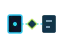 Miniature Technical Graphic_ Two endpoints connected by a controlled route