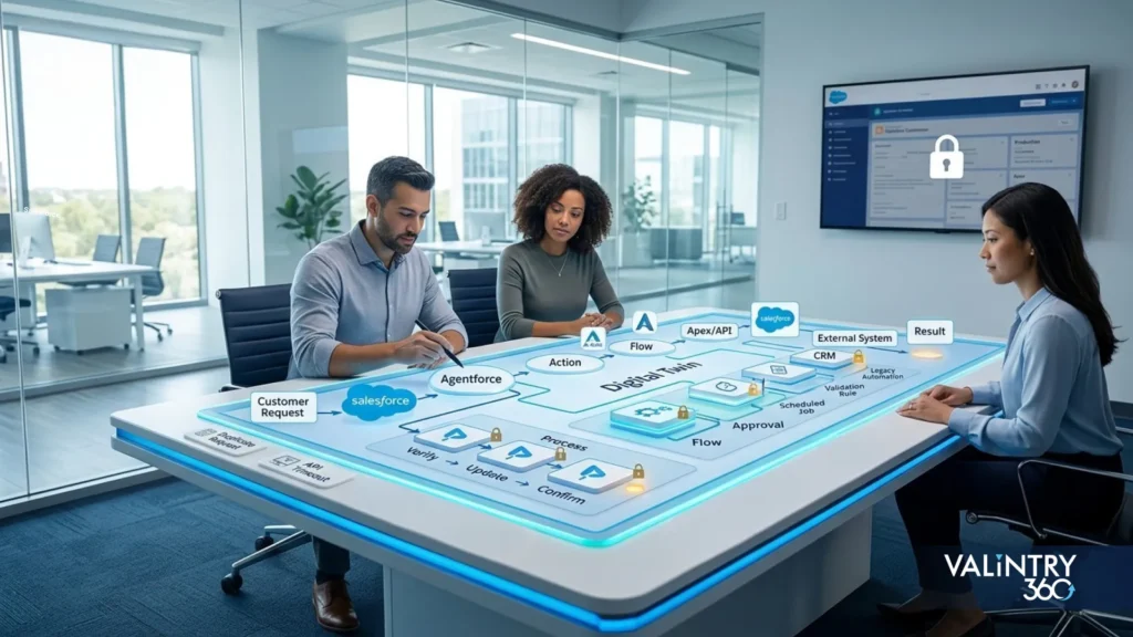 Review Salesforce Architecture, Automation, and Agentforce Actions
