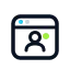 Icon_ Portal Window with User Silhouette (28-32px)