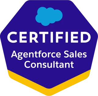 Salesforce Certified Agentforce Sales Consultant badge