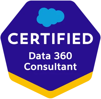 Salesforce Certified Data 360 Consultant badge