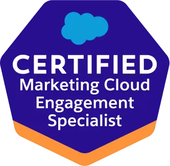 Salesforce Certified Marketing Cloud Engagement Specialist badge