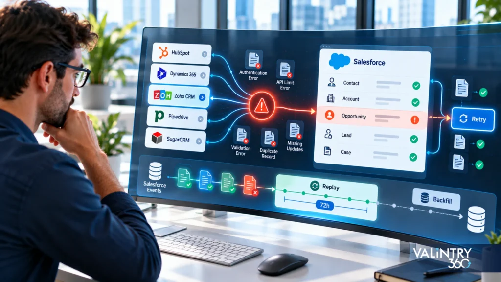 What Happens When a Salesforce CRM Connector Fails?